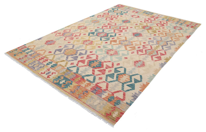 Kilim 6’ 4″ x 9’ 8″ - No. AV46967 - ALRUG Rug Store