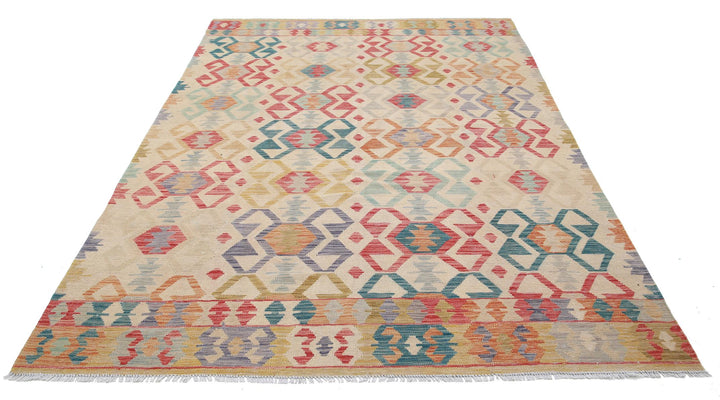 Kilim 6’ 4″ x 9’ 8″ - No. AV46967 - ALRUG Rug Store