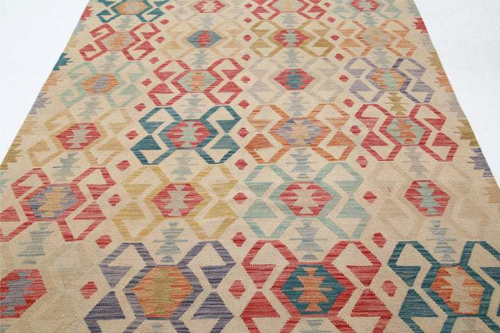 Kilim 6’ 4″ x 9’ 8″ - No. AV46967 - ALRUG Rug Store