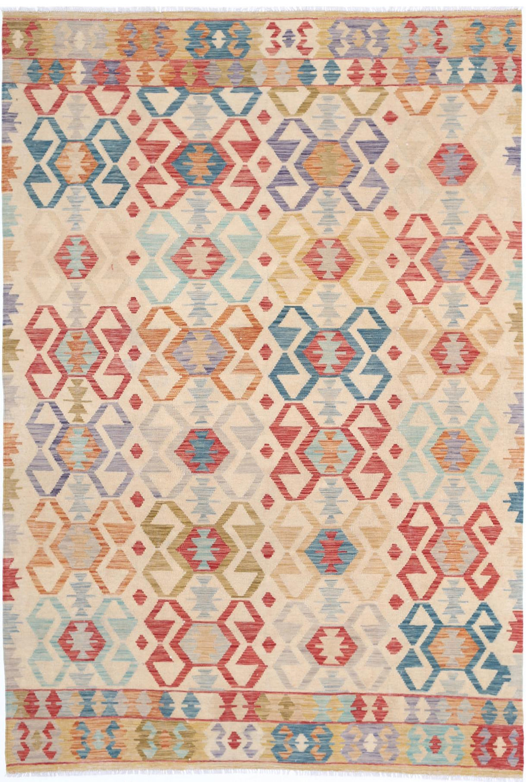 Kilim 6’ 4″ x 9’ 8″ - No. AV46967 - ALRUG Rug Store