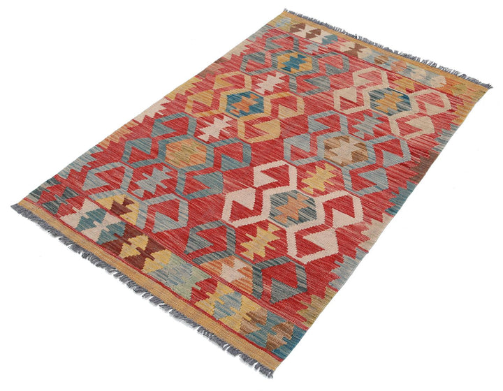 Kilim 3’ 1″ x 4’ 10” - No. AV34590 - ALRUG Rug Store