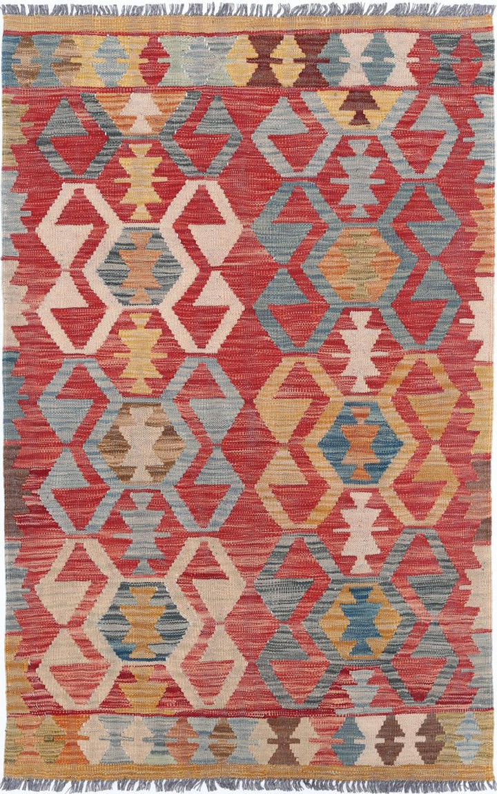Kilim 3’ 1″ x 4’ 10” - No. AV34590 - ALRUG Rug Store