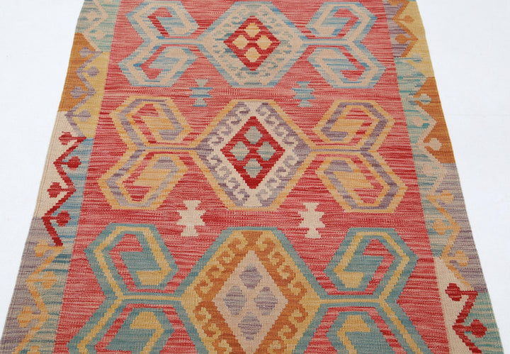 Kilim 3’ 5″ x 4’ 10” - No. AV80080 - ALRUG Rug Store