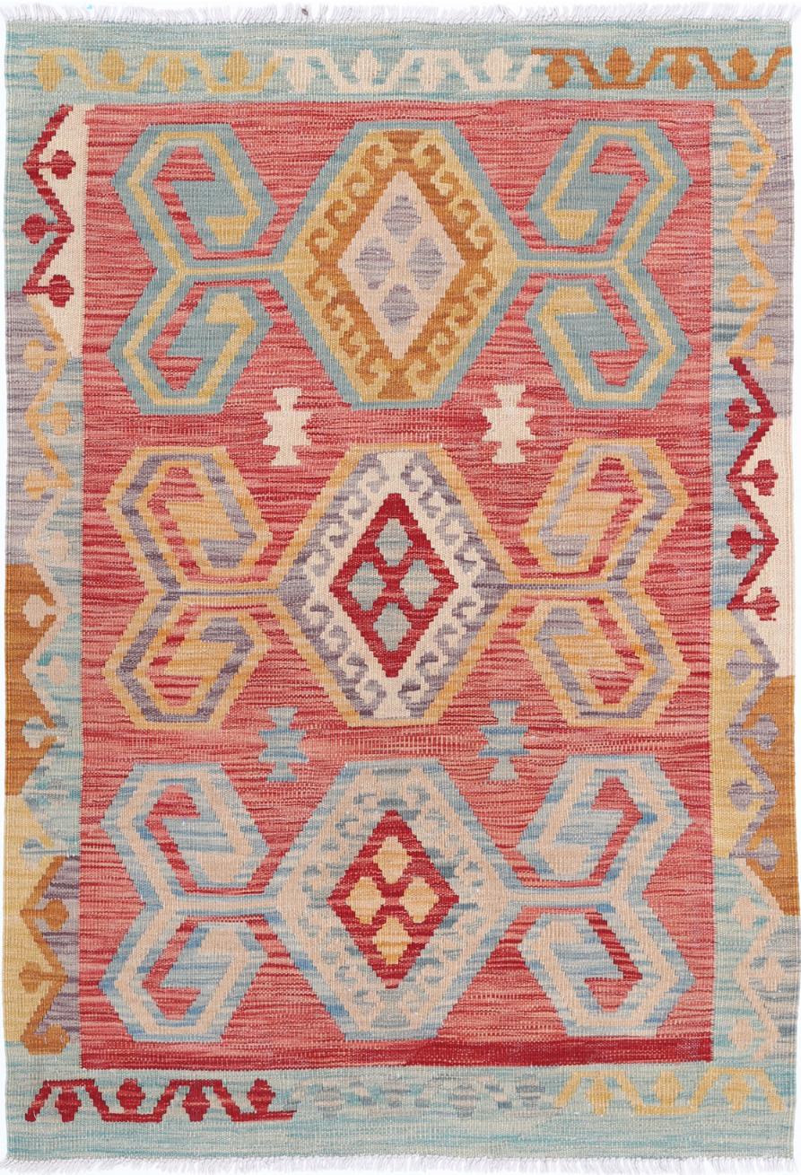 Kilim 3’ 5″ x 4’ 10” - No. AV80080 - ALRUG Rug Store