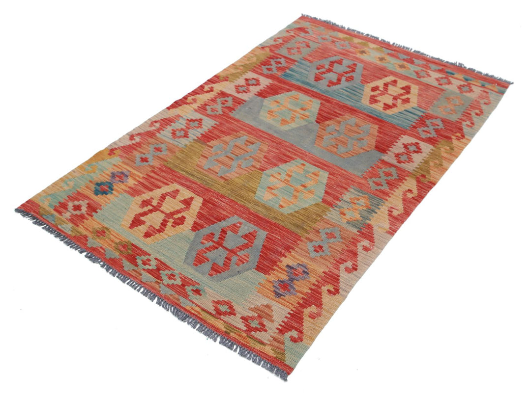 Kilim 3’ 2″ x 5’ 3″ - No. AV21848 - ALRUG Rug Store