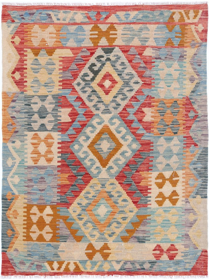 Kilim 3’ 3″ x 4’ 4″ - No. AV32428 - ALRUG Rug Store