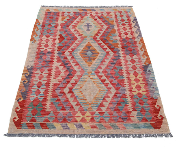 Kilim 3’ 4″ x 5’ 0″ - No. AV15521 - ALRUG Rug Store