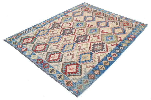 Kilim 5’ 1″ x 6’ 7″ - No. AV98601 - ALRUG Rug Store