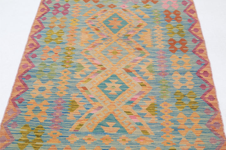 Kilim 3’ 3″ x 4’ 11” - No. AV20553 - ALRUG Rug Store