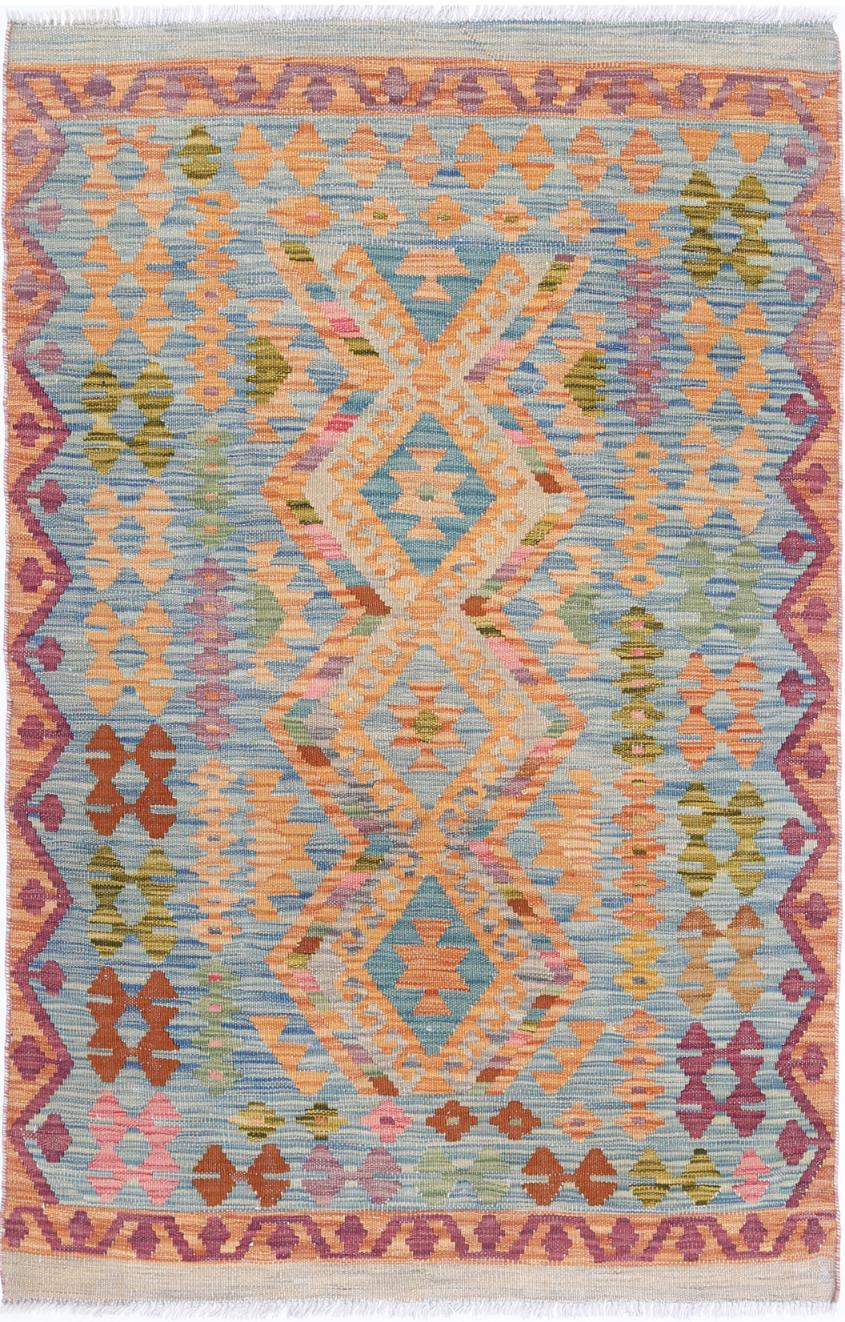 Kilim 3’ 3″ x 4’ 11” - No. AV20553 - ALRUG Rug Store