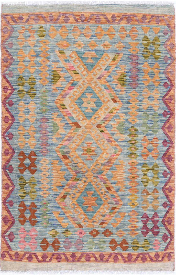 Kilim 3’ 3″ x 4’ 11” - No. AV20553 - ALRUG Rug Store