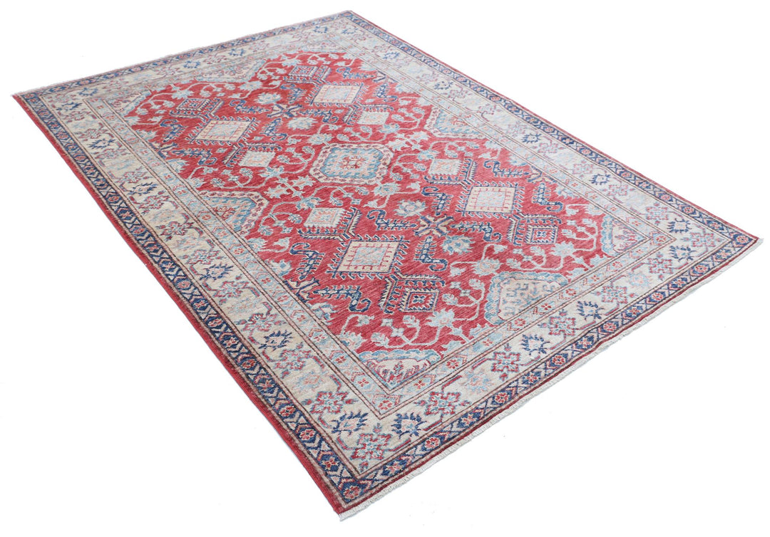 Kazak 4’ 10” x 6’ 6″ - No. AV75580 - ALRUG Rug Store