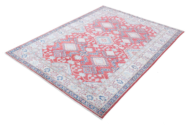 Kazak 4’ 10” x 6’ 6″ - No. AV75580 - ALRUG Rug Store