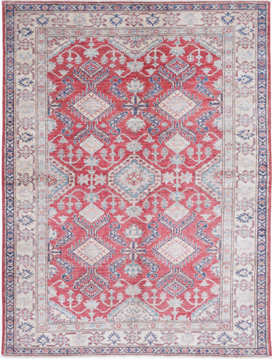 Kazak 4’ 10” x 6’ 6″ - No. AV75580 - ALRUG Rug Store