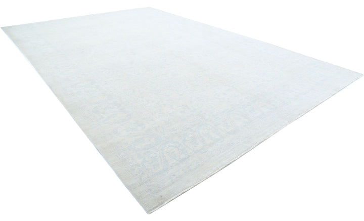 Ivory Pakistani Serenity Rug 12'2" x 18'4" Hand-Knotted detail