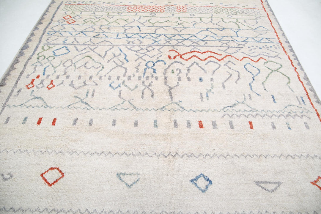 Moroccan 8’ 6″ x 9’ 9″ - No. AV74577 - ALRUG Rug Store