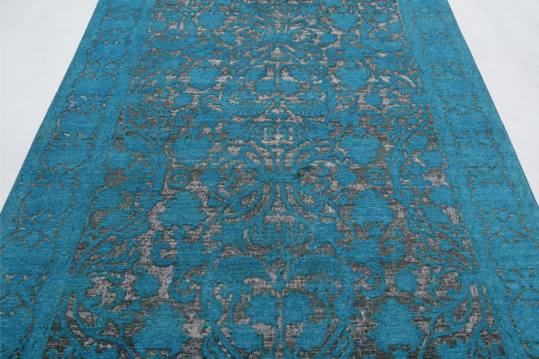 Green Onyx Rug 5'10" x 8'3" Hand-Knotted pattern