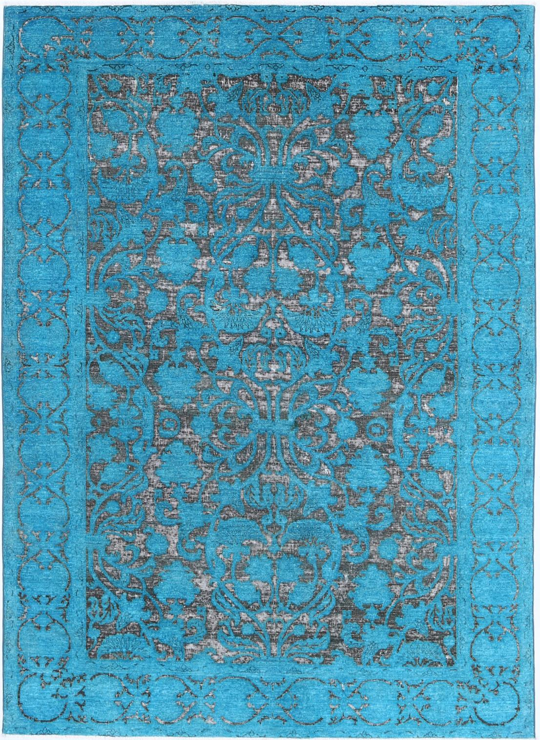 Green Onyx Rug 5'10" x 8'3" Hand-Knotted