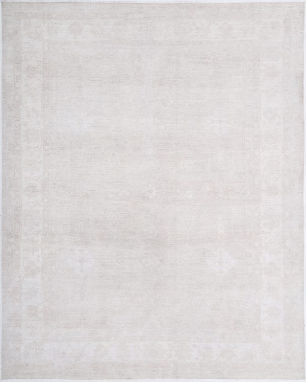 Grey Serenity Rug 7'11" x 9'11" Hand-Knotted