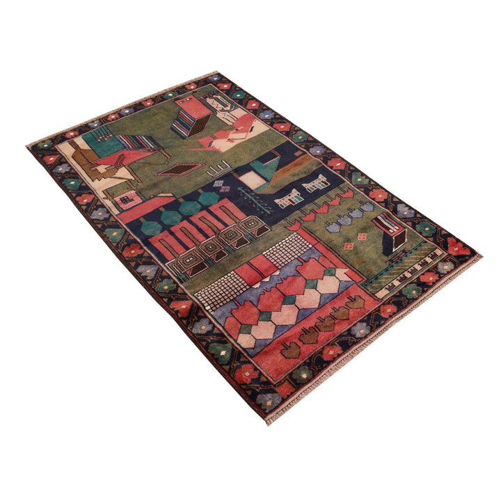 Pictorial Rug 2' 8" x 4' 6" - No. AL45630