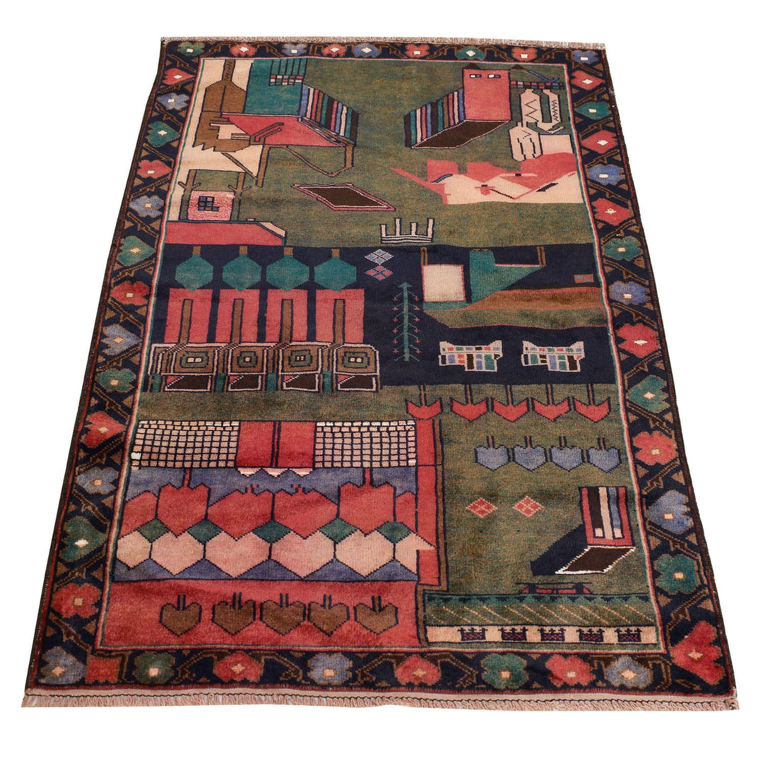 Pictorial Rug 2' 8" x 4' 6" - No. AL45630