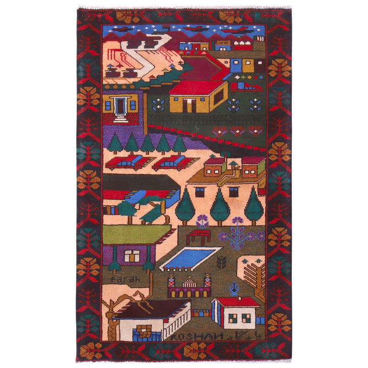 Pictorial Rug 2'5" x 4'9" - No. AL57149