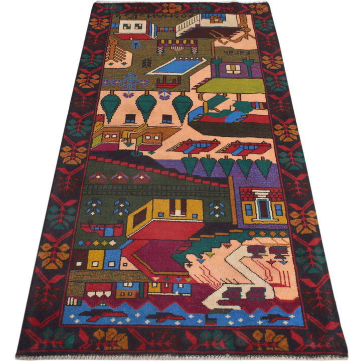 Pictorial Rug 2'5" x 4'9" - No. AL57149