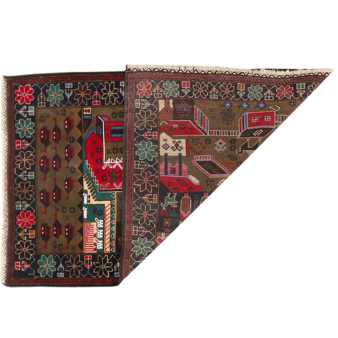 Pictorial Rug 3' x 4'5" - No. AL49586