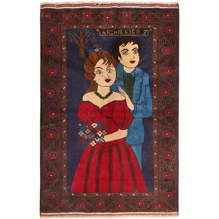 Pictorial Rug 2' 7" x 4' 1" - No. AL89937