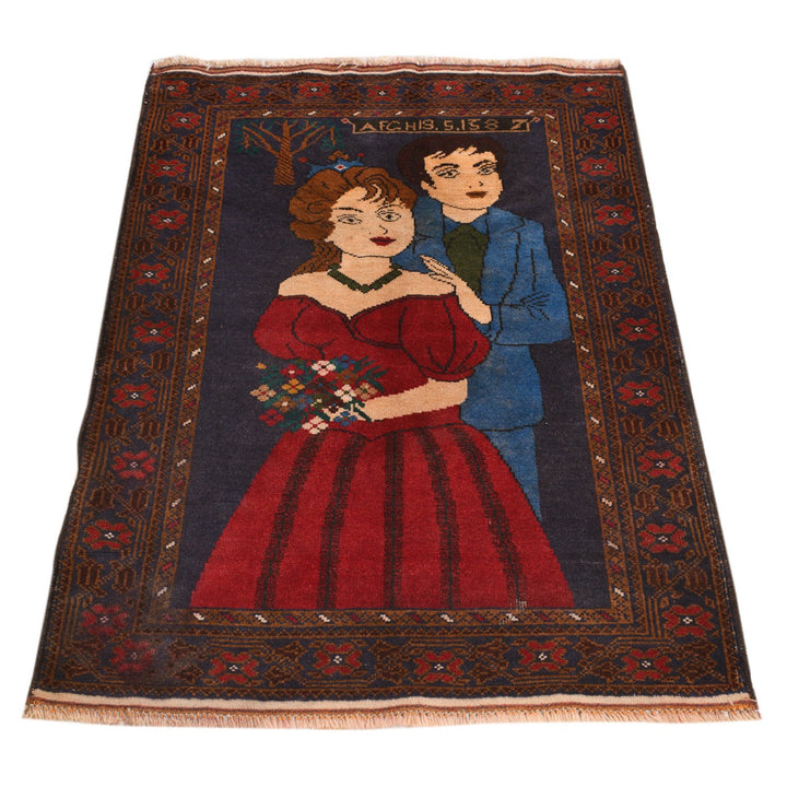 Pictorial Rug 2' 7" x 4' 1" - No. AL89937