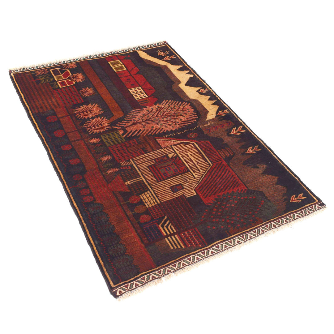 Pictorial Rug 3' " x 4' 3" - No. AL48026