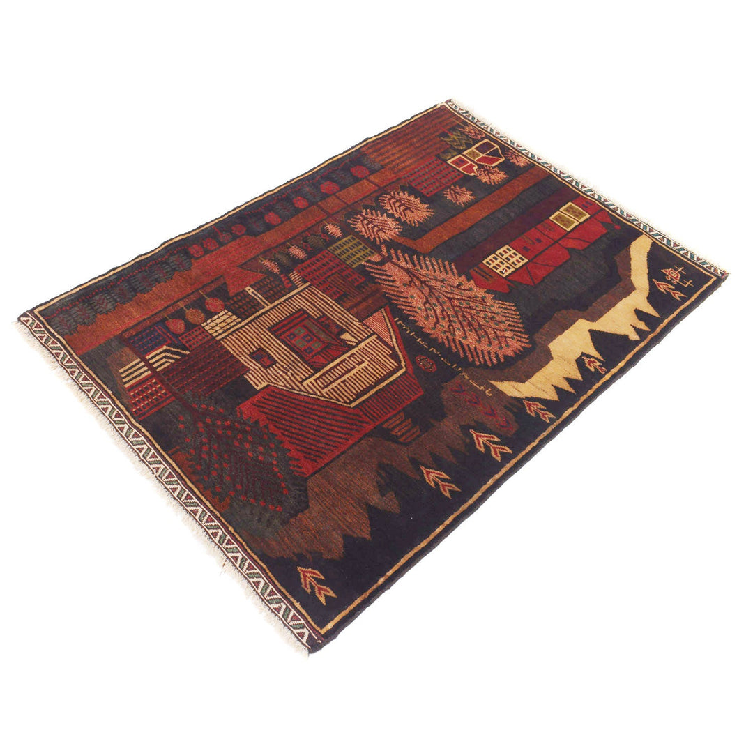 Pictorial Rug 3' " x 4' 3" - No. AL48026