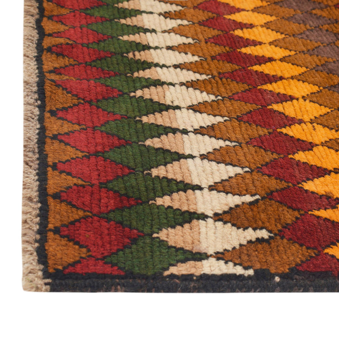 Tan Afghan Baluchi Rug 3' 6" x 6' 1" Hand-Knotted view