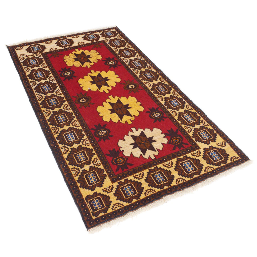 Baluchi Rug 3' 1" x 5' 2" - No. AL61355