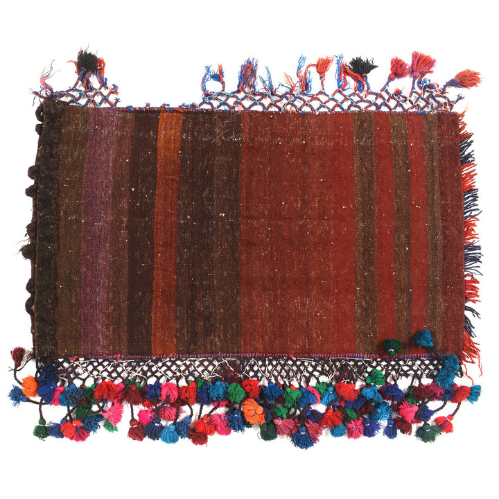 Blue Afghan Balisht Rug 1' 8" x 3' 2" Hand-Knotted detail