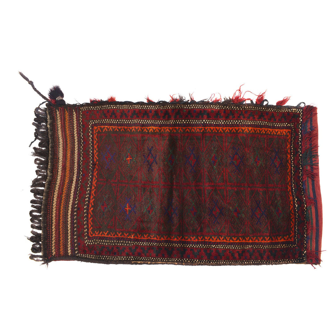 Afghan Balisht Rug 2' 1" x 3' 7" Hand-Knotted