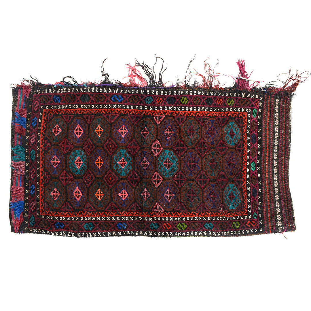 Afghan Balisht Rug 1' 9" x 3' 6" Hand-Knotted