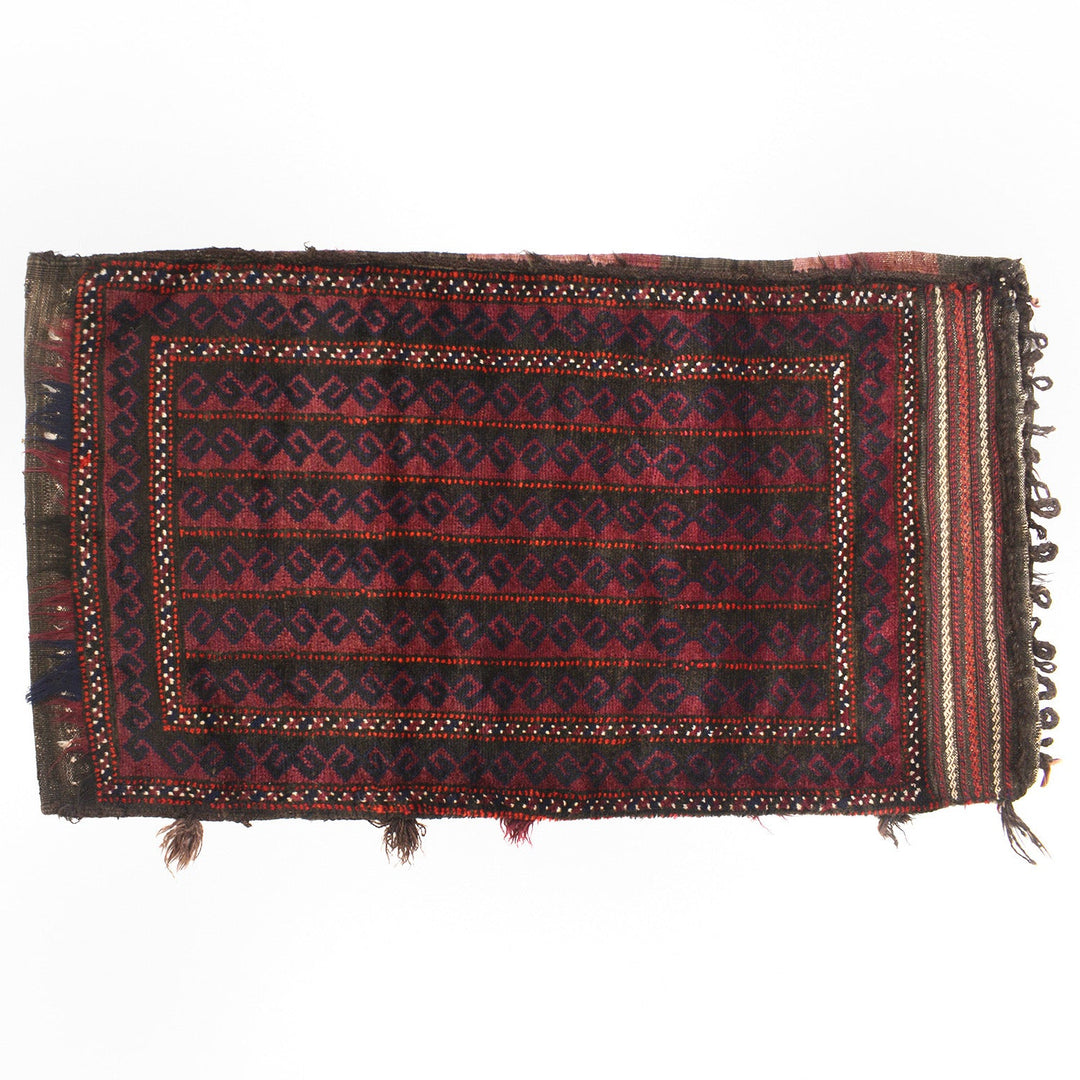Afghan Balisht Rug 2' 1" x 3' 8" Hand-Knotted