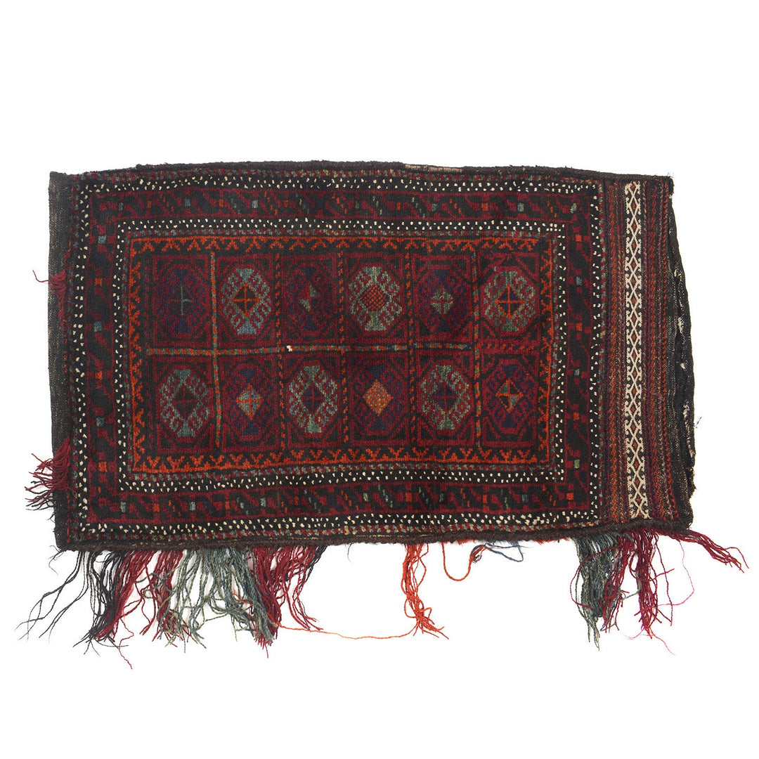 Afghan Balisht Rug 2' 1" x 3' 8" Hand-Knotted