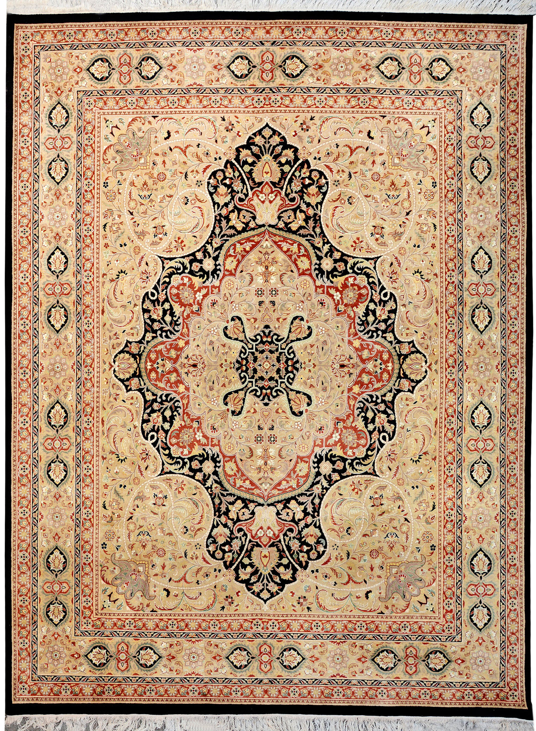 Black Kirman 8' x 10' - No. 12486 - ALRUG Rug Store