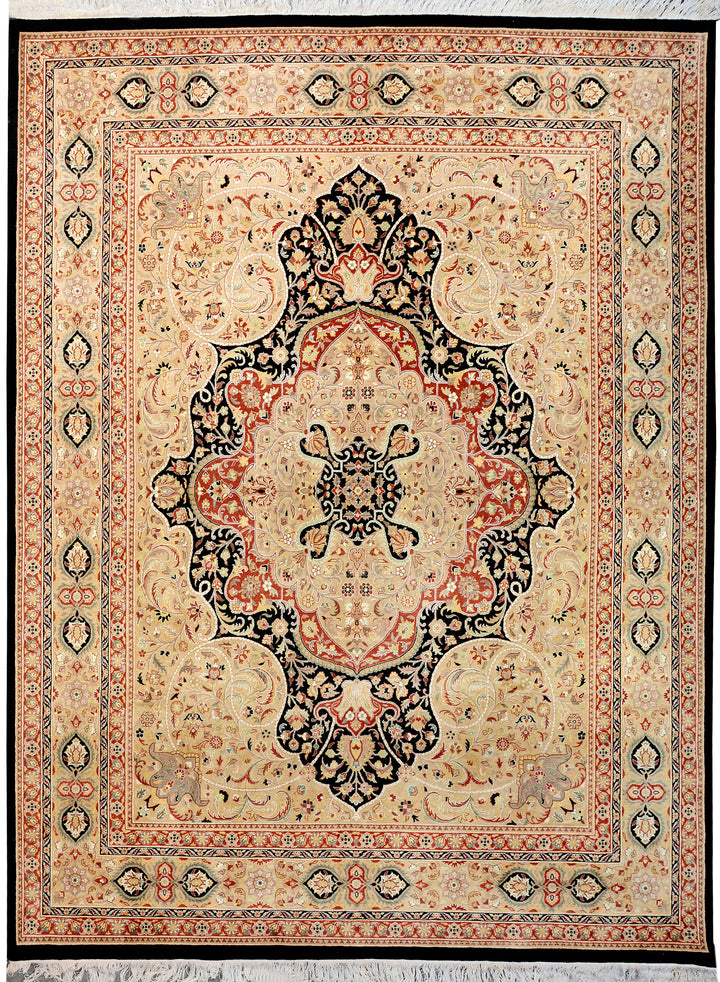 Black Kirman 8' x 10' - No. 12486 - ALRUG Rug Store