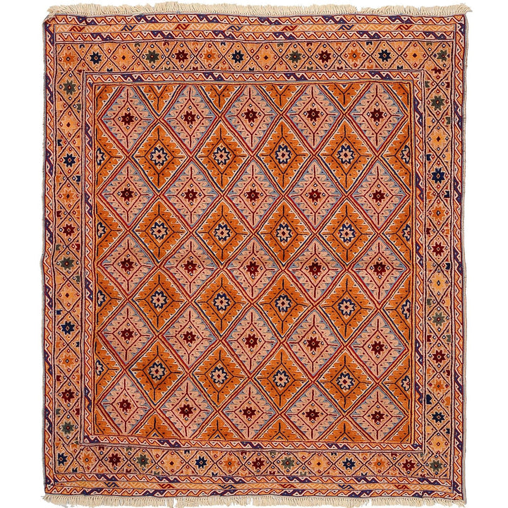 Nakhunak Kilim 3' 6 x 3' 9 (ft) - No. AL90834 - ALRUG Rug Store
