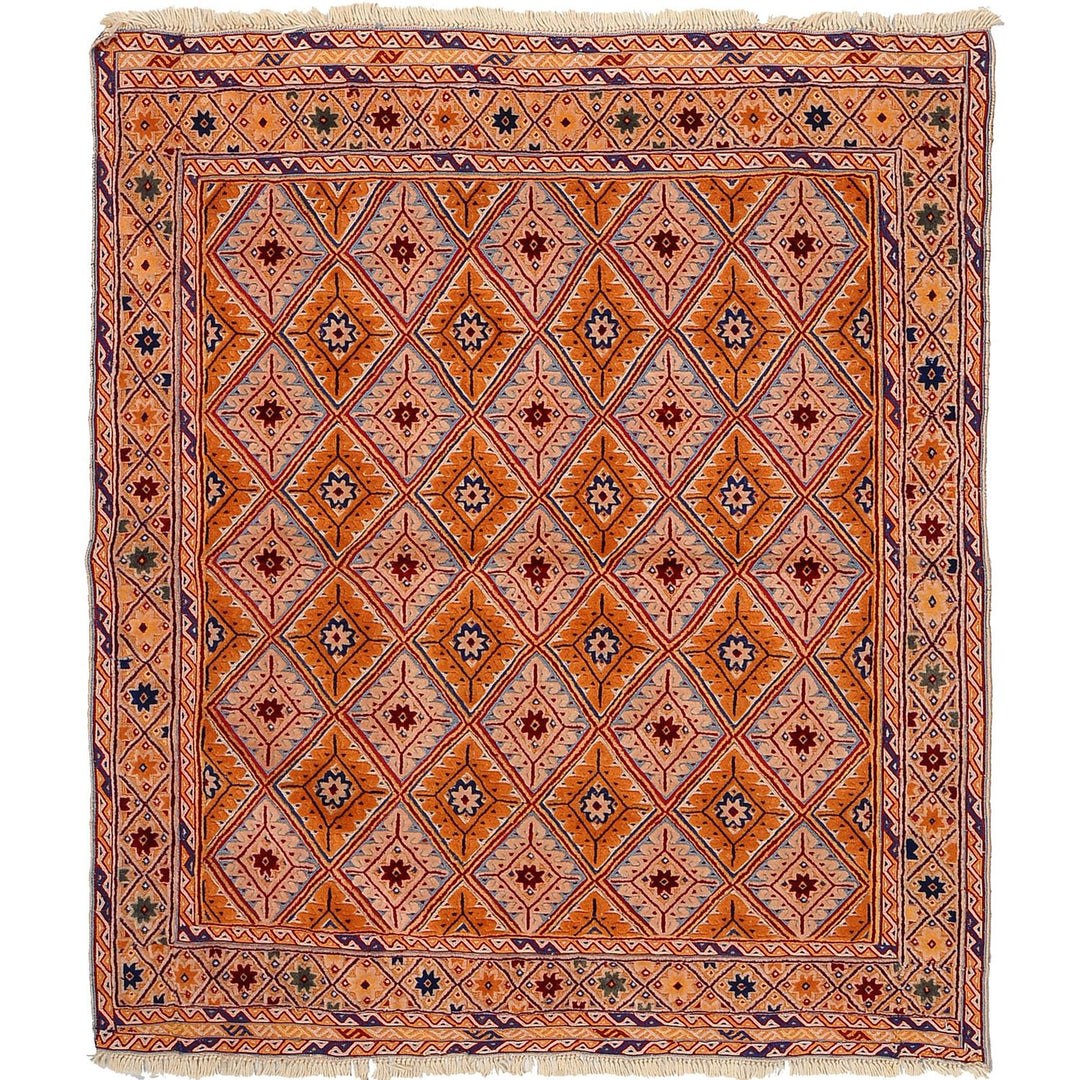 Nakhunak Kilim 3' 6 x 3' 9 (ft) - No. AL90834 - ALRUG Rug Store