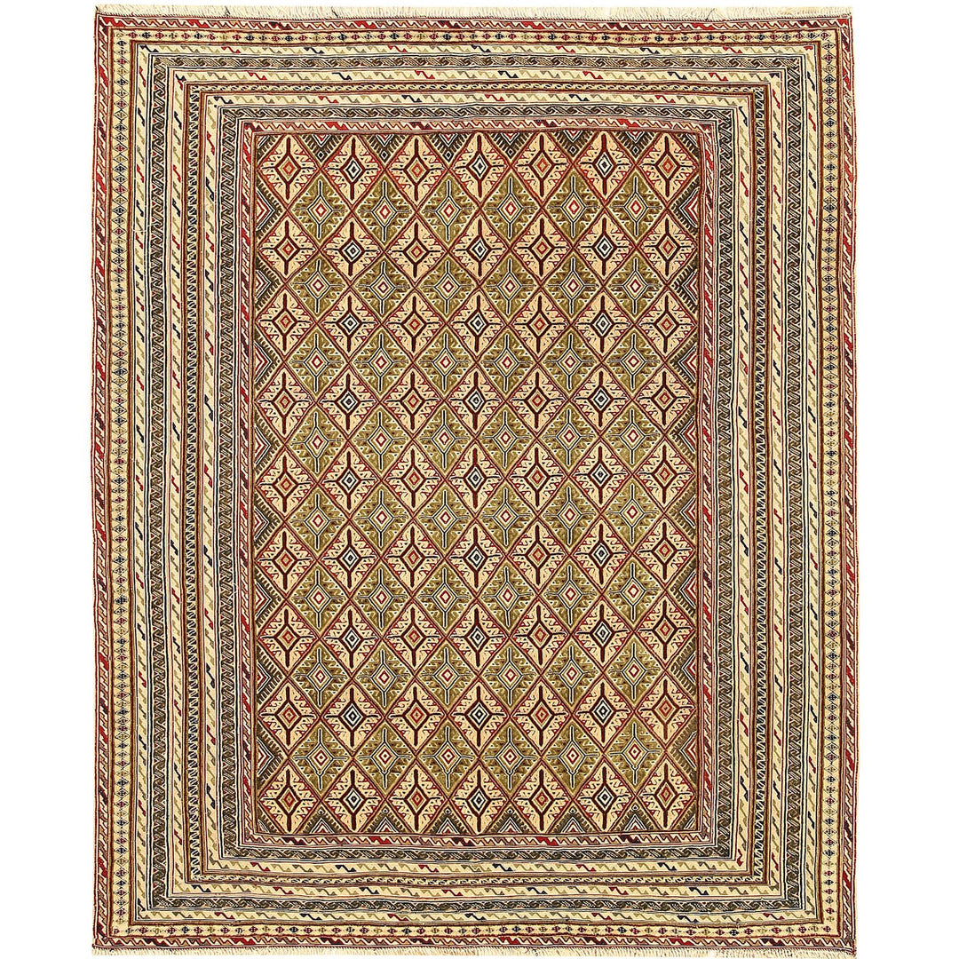 Nakhunak Kilim 4' 9 x 6' (ft) - No. AL16585 - ALRUG Rug Store