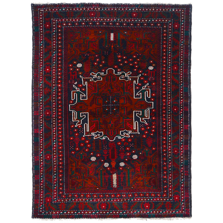 Baluchi Rug 4' 1" x 5' 9" (ft) - No. AL98114 - ALRUG Rug Store