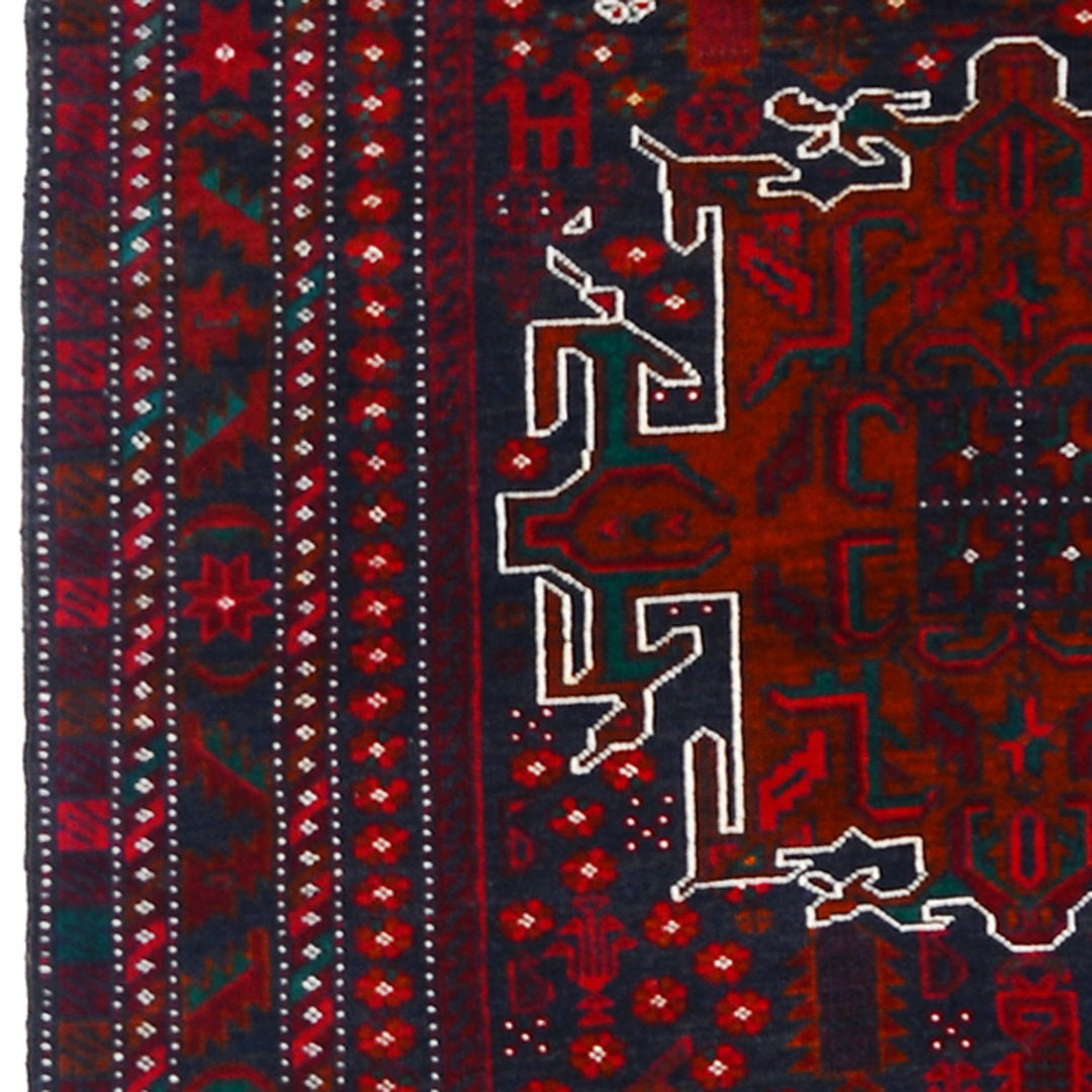 Baluchi Rug 4' 1" x 5' 9" (ft) - No. AL98114 - ALRUG Rug Store