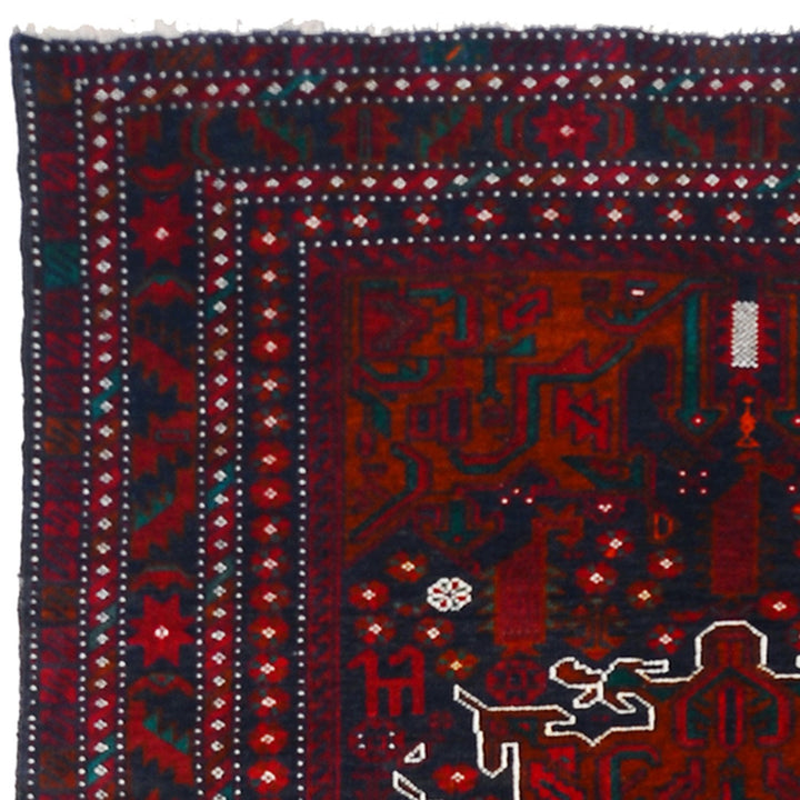 Baluchi Rug 4' 1" x 5' 9" (ft) - No. AL98114 - ALRUG Rug Store