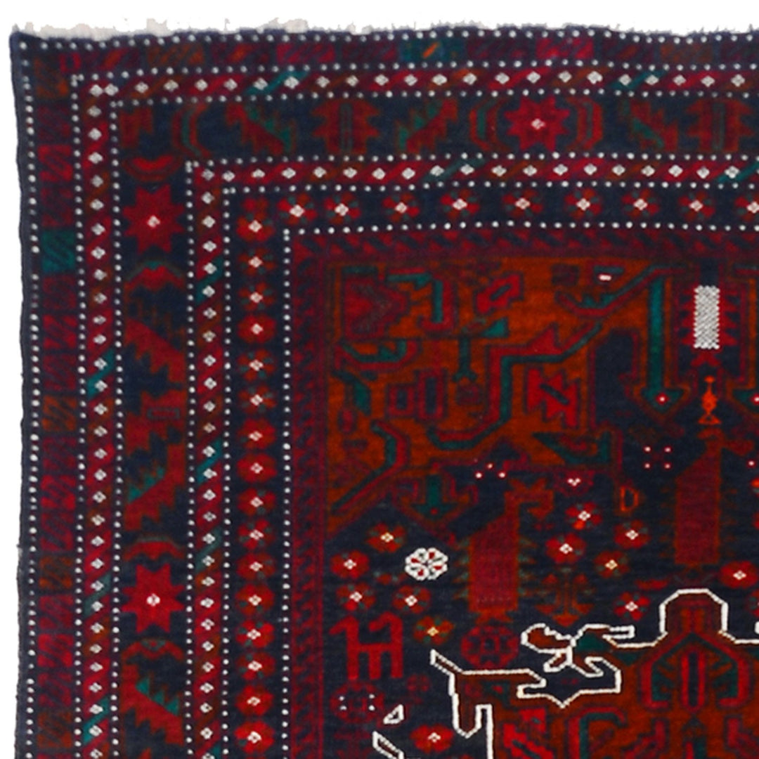 Baluchi Rug 4' 1" x 5' 9" (ft) - No. AL98114 - ALRUG Rug Store