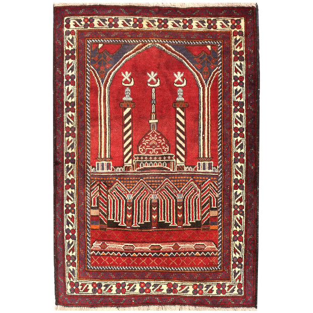 Prayer Rug 2' 8 x 4' (ft) - No. AL57821 - ALRUG Rug Store