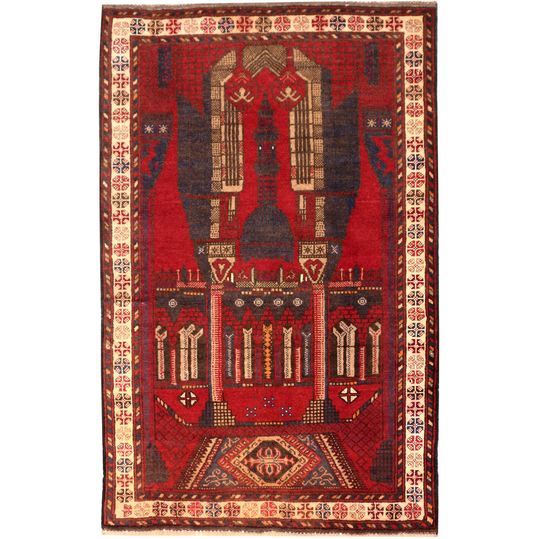 Prayer Rug 2' 8 x 4' 4 (ft) - No. AL30372 - ALRUG Rug Store